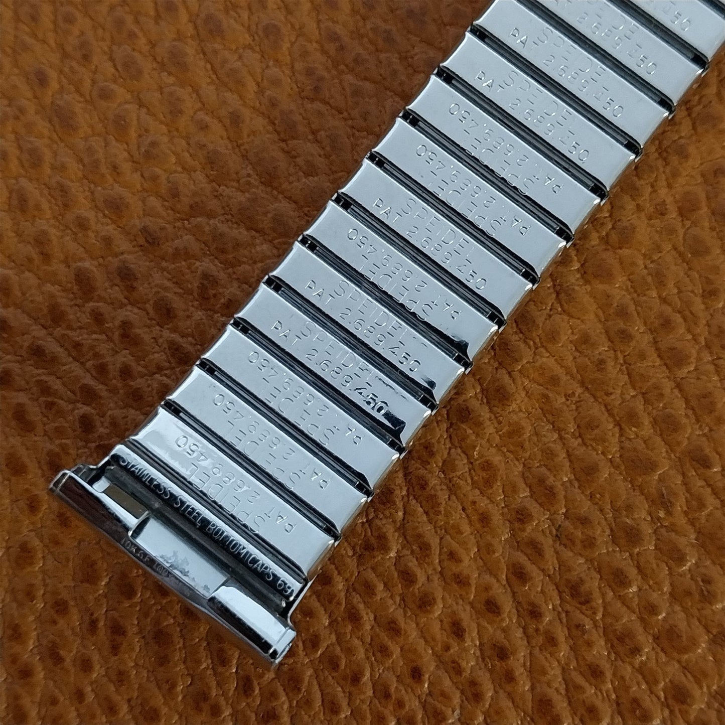 Vintage 1969 White Gold-Filled Speidel Fairway 19mm 18mm 17mm Unused Watch Band