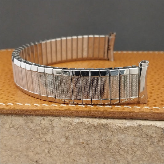 Speidel Aquarius 19mm 18mm Stainless Steel nos Unused 1970s Vintage Watch Band