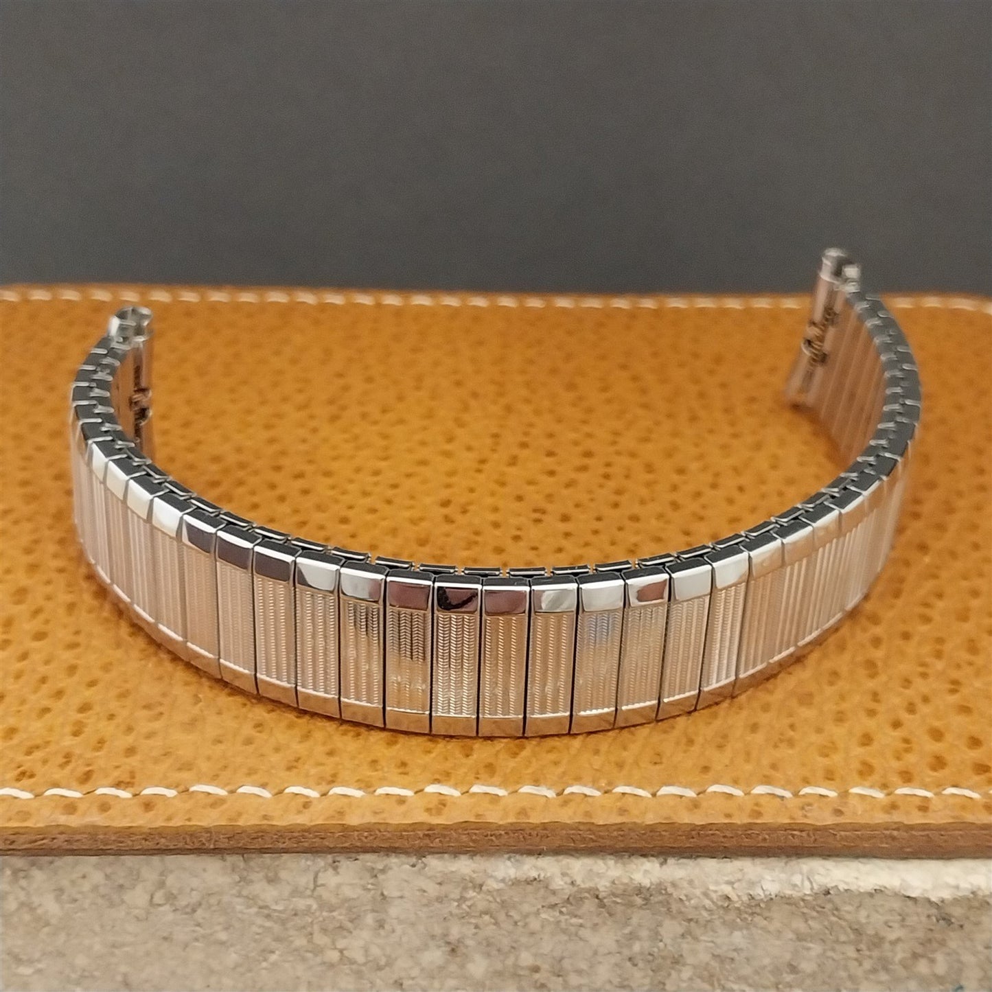 Speidel Aquarius 19mm 18mm Stainless Steel nos Unused 1970s Vintage Watch Band