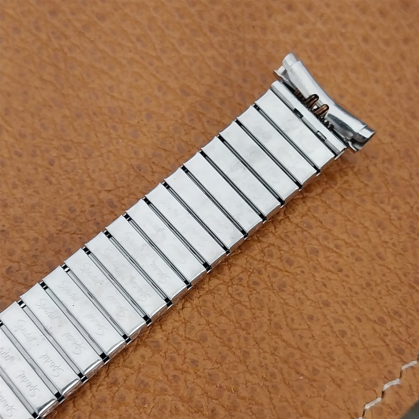 Speidel Aquarius 19mm 18mm Stainless Steel nos Unused 1970s Vintage Watch Band