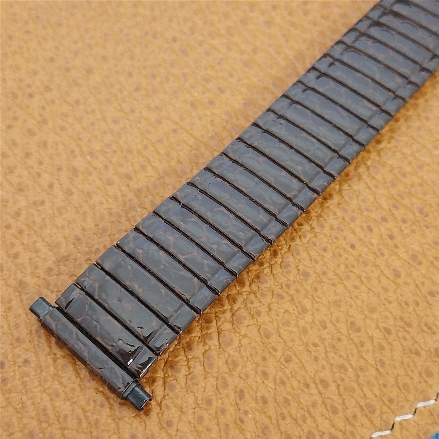 Speidel USA Snakeskin Enameled Old-Stock Expansion 16mm-22mm Vintage Watch Band