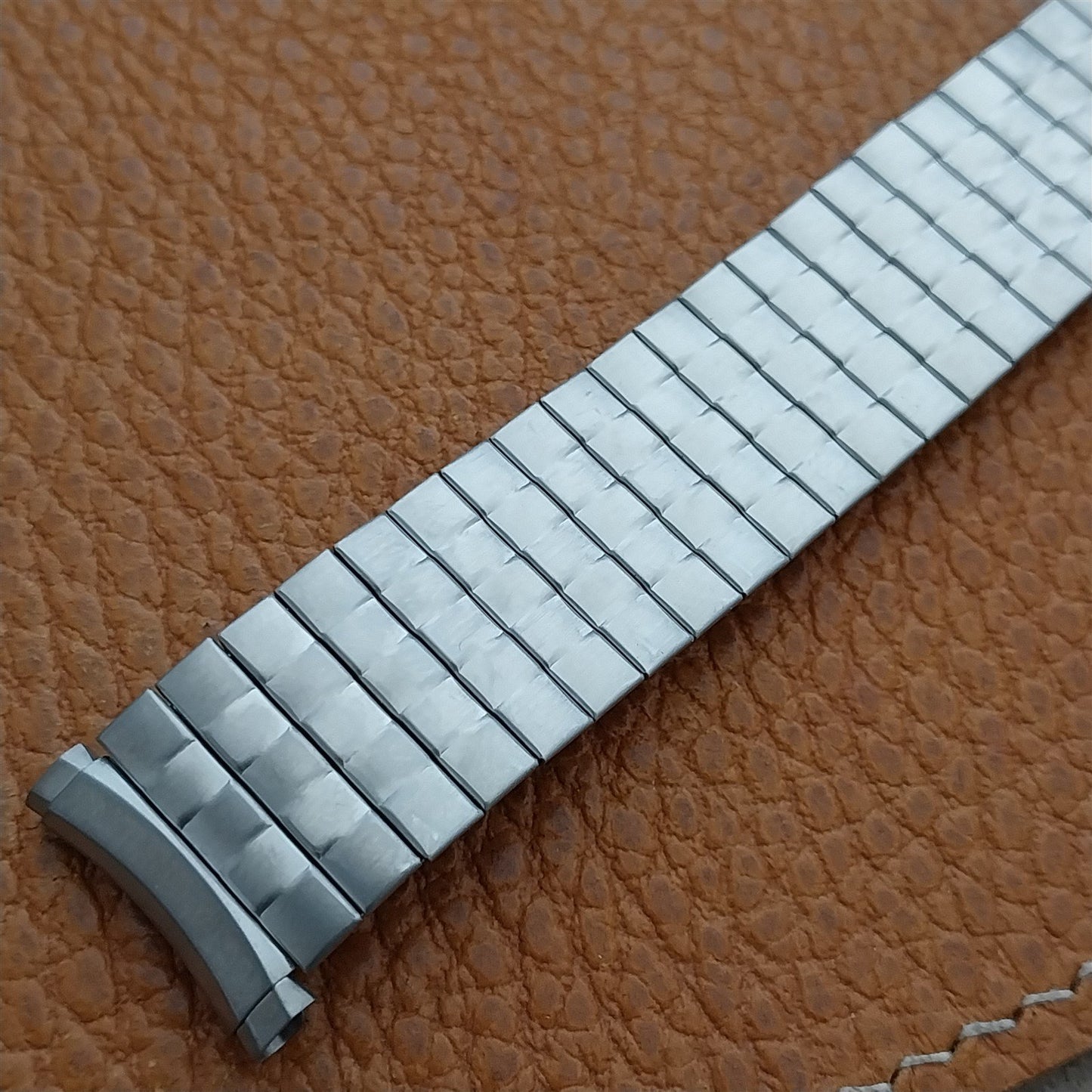 19mm 18mm Speidel Radial Long Stainless Wide 1970s Unused Vintage Watch Band