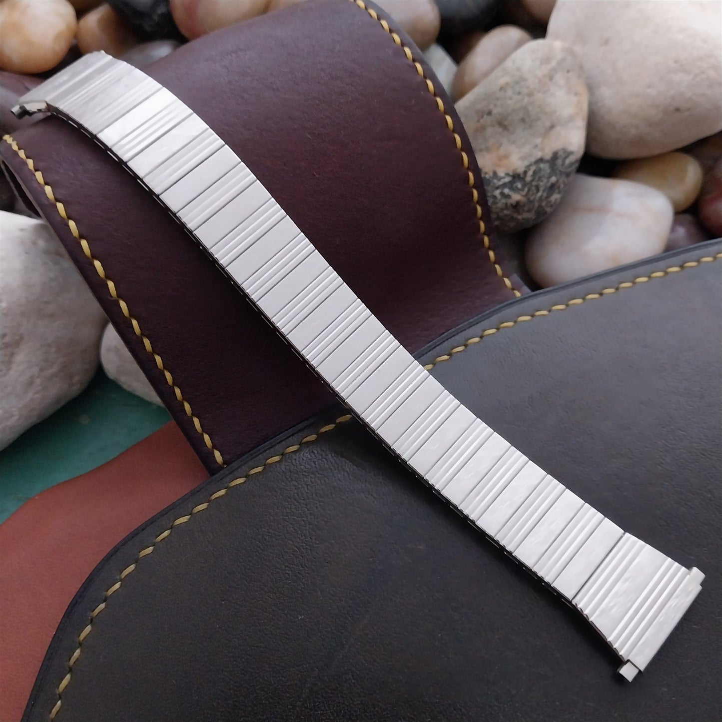 Speidel 1970s Stainless Steel 18mm 19mm 20mm nos Unused Flared Watch Band