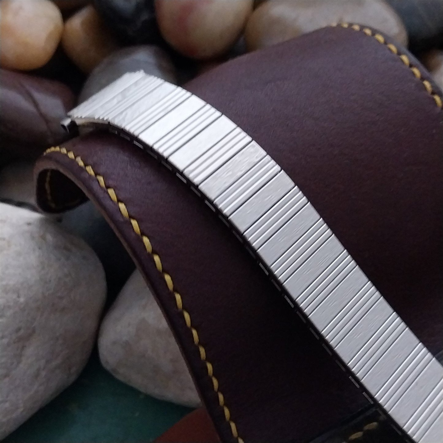 Speidel 1970s Stainless Steel 18mm 19mm 20mm nos Unused Flared Watch Band