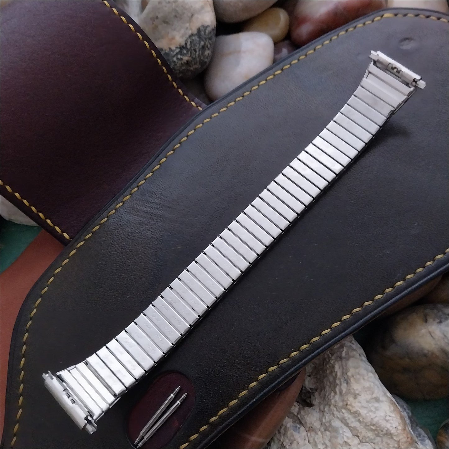 Speidel 1970s Stainless Steel 18mm 19mm 20mm nos Unused Flared Watch Band