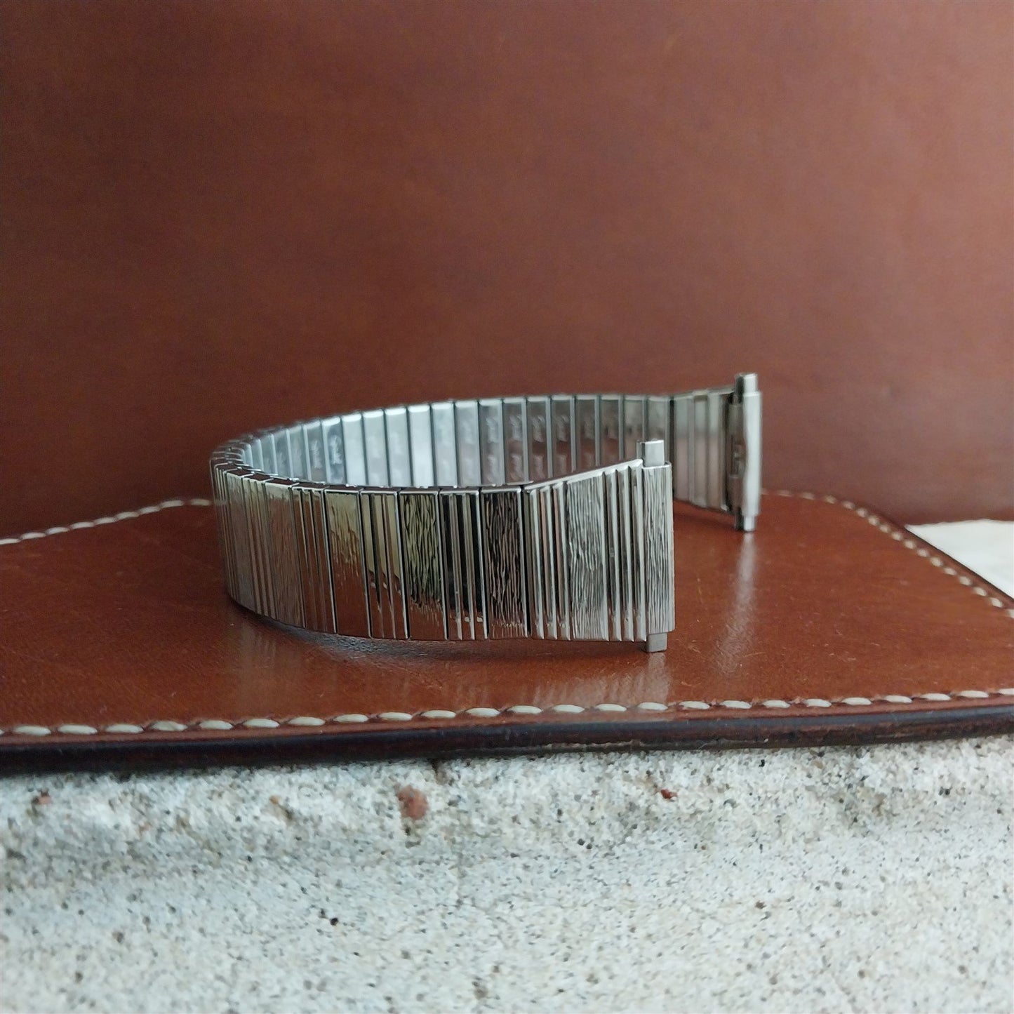 Speidel 1970s Stainless Steel 18mm 19mm 20mm nos Unused Flared Watch Band