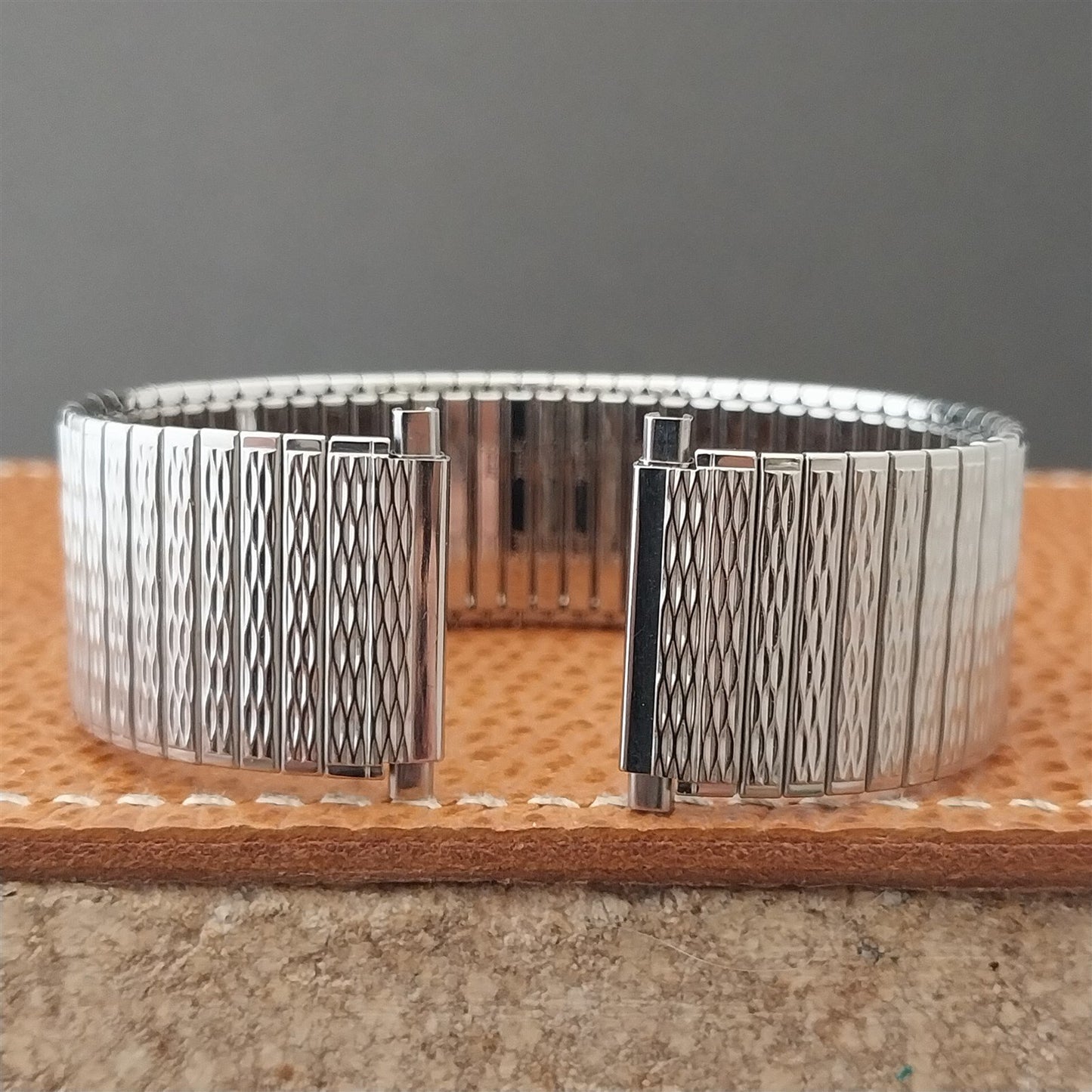 Speidel USA Wide Stainless Steel Expansion nos Vintage Watch Band 22mm 20mm 19mm