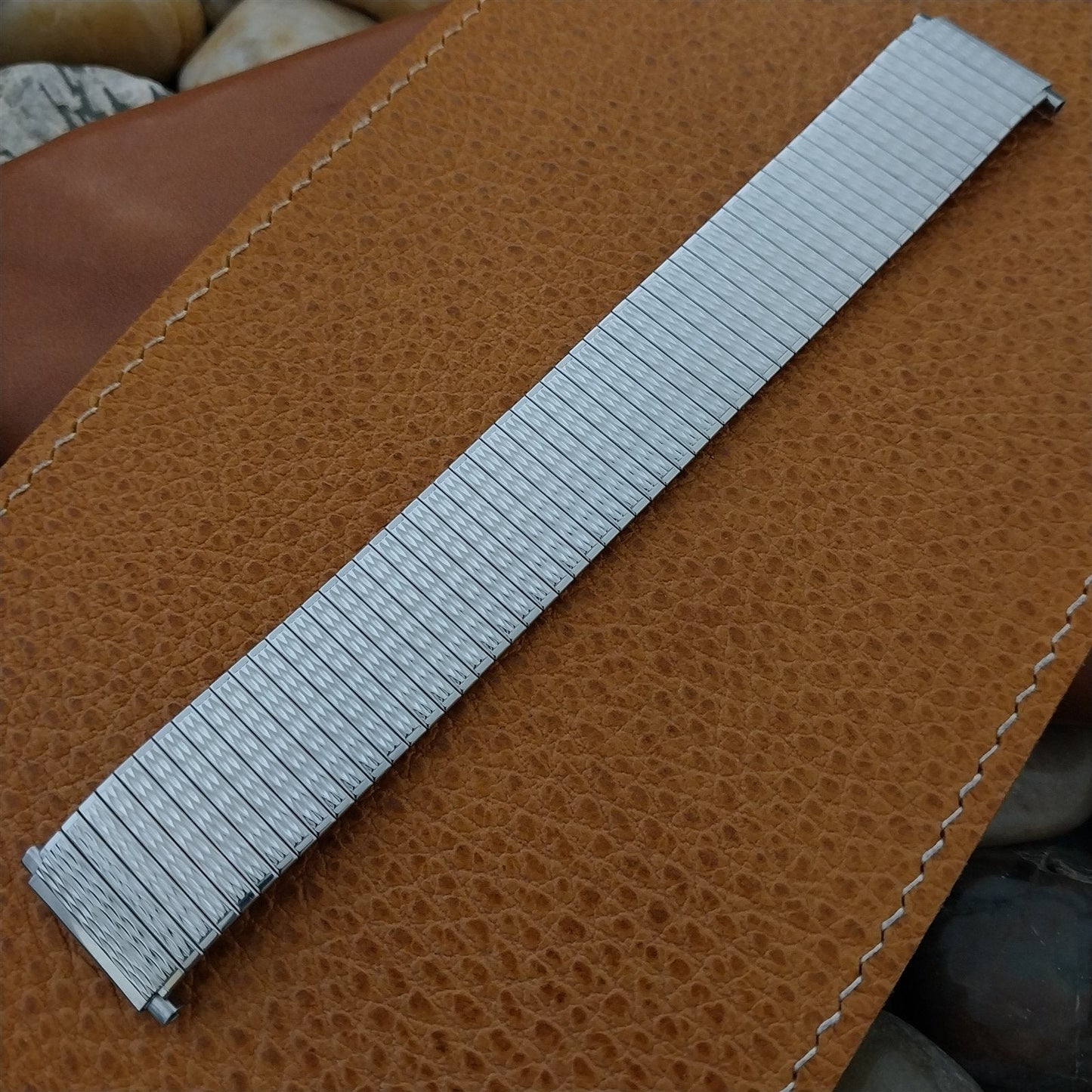 Speidel USA Wide Stainless Steel Expansion nos Vintage Watch Band 22mm 20mm 19mm