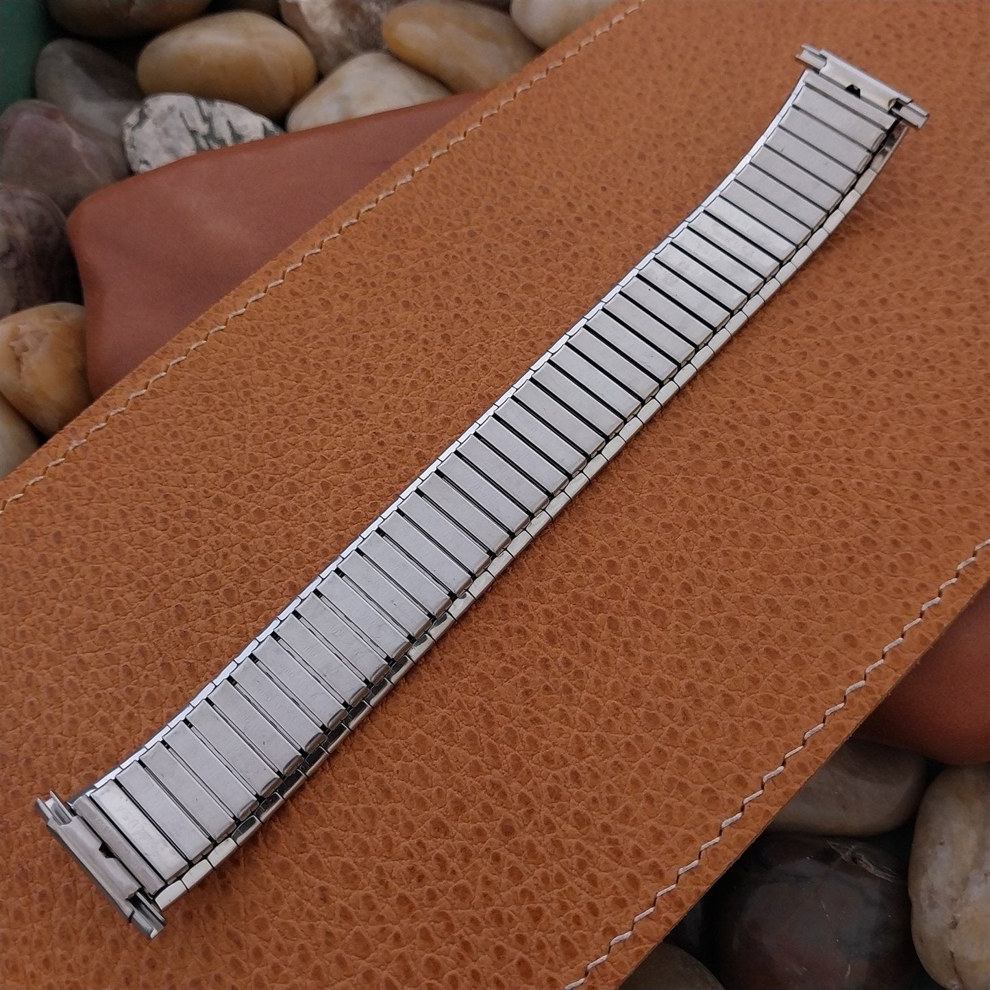 Speidel USA Wide Stainless Steel Expansion nos Vintage Watch Band 22mm 20mm 19mm