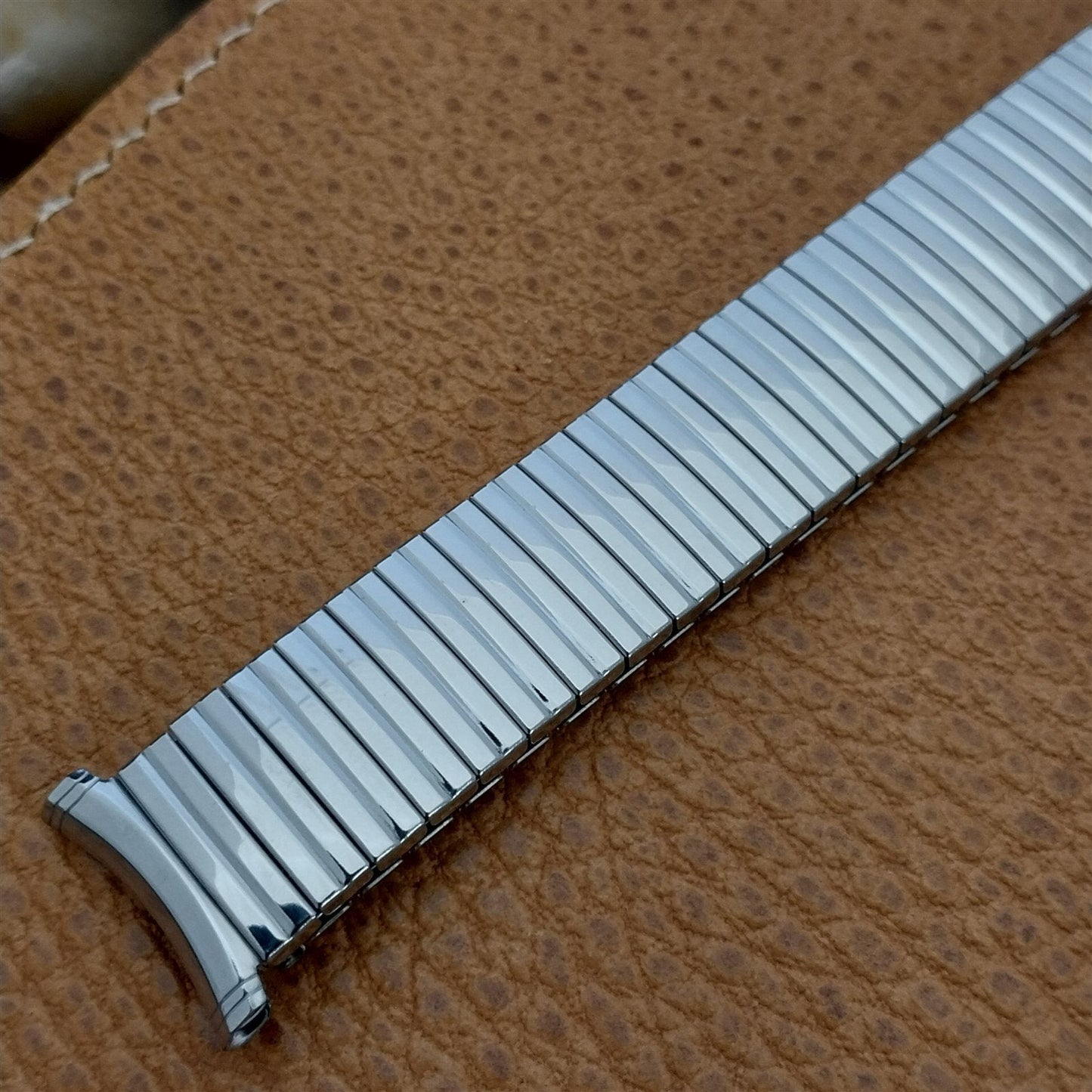 USA Made Stainless Steel 1969 Speidel Linesman 19mm nos Vintage Watch Band