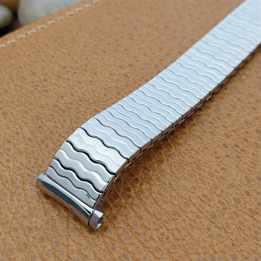 16mm 18mm 19mm Stainless Steel Speidel USA Riptide 1980s Unused Watch Band