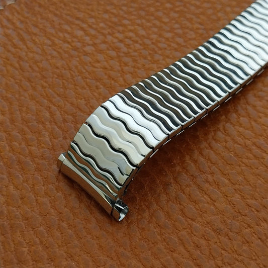 Stainless Steel Expansion Speidel USA 16mm 18mm 19mm 1970s Vintage Watch Band
