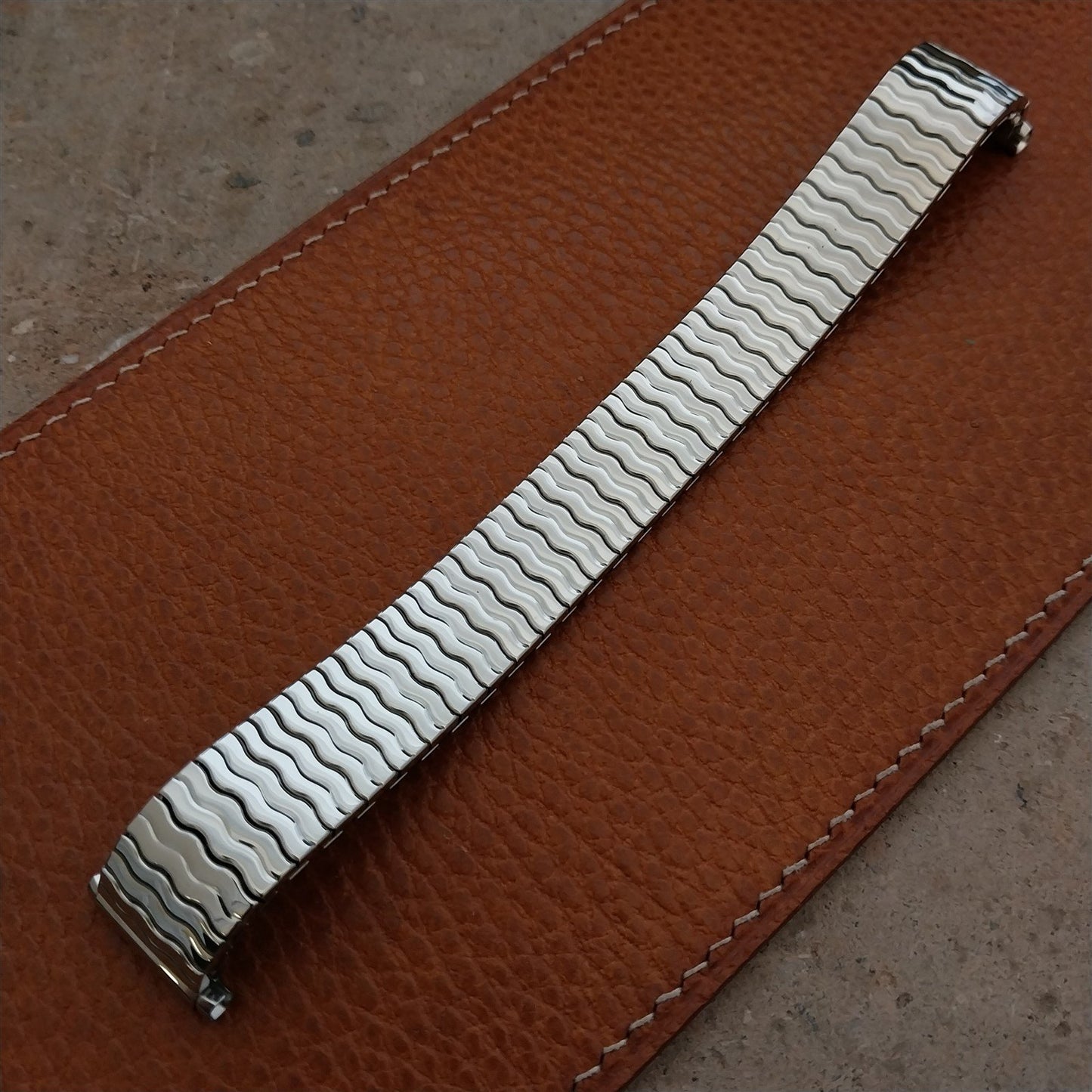 Stainless Steel Expansion Speidel USA 16mm 18mm 19mm 1970s Vintage Watch Band