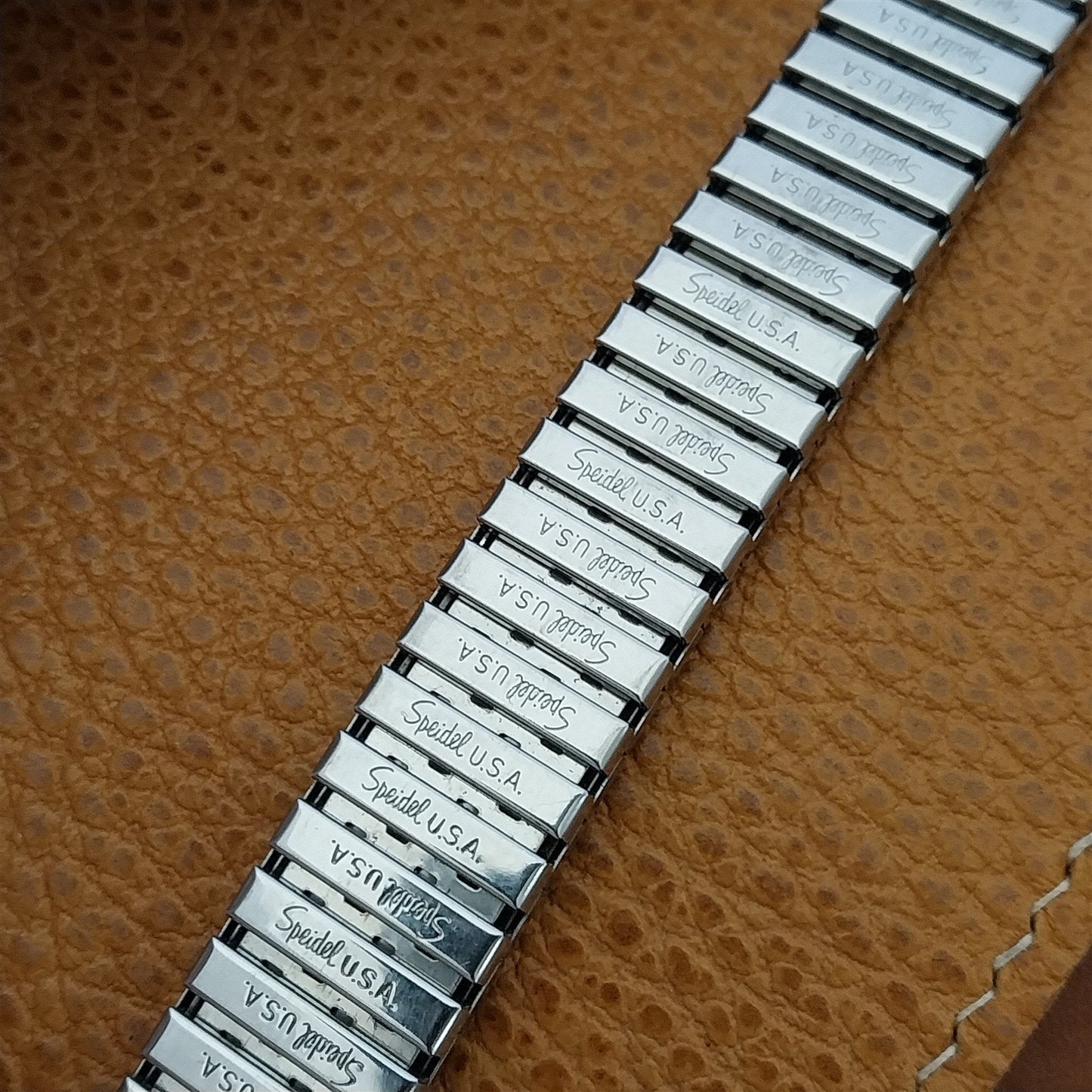 Stainless Steel Expansion Speidel USA 16mm 18mm 19mm 1970s Vintage Watch Band