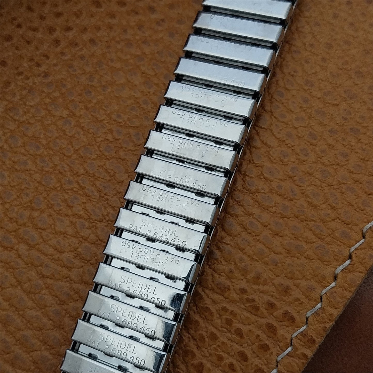 19mm 18mm 16mm Long 1968 Speidel Riptide Stainless Steel nos Vintage Watch Band
