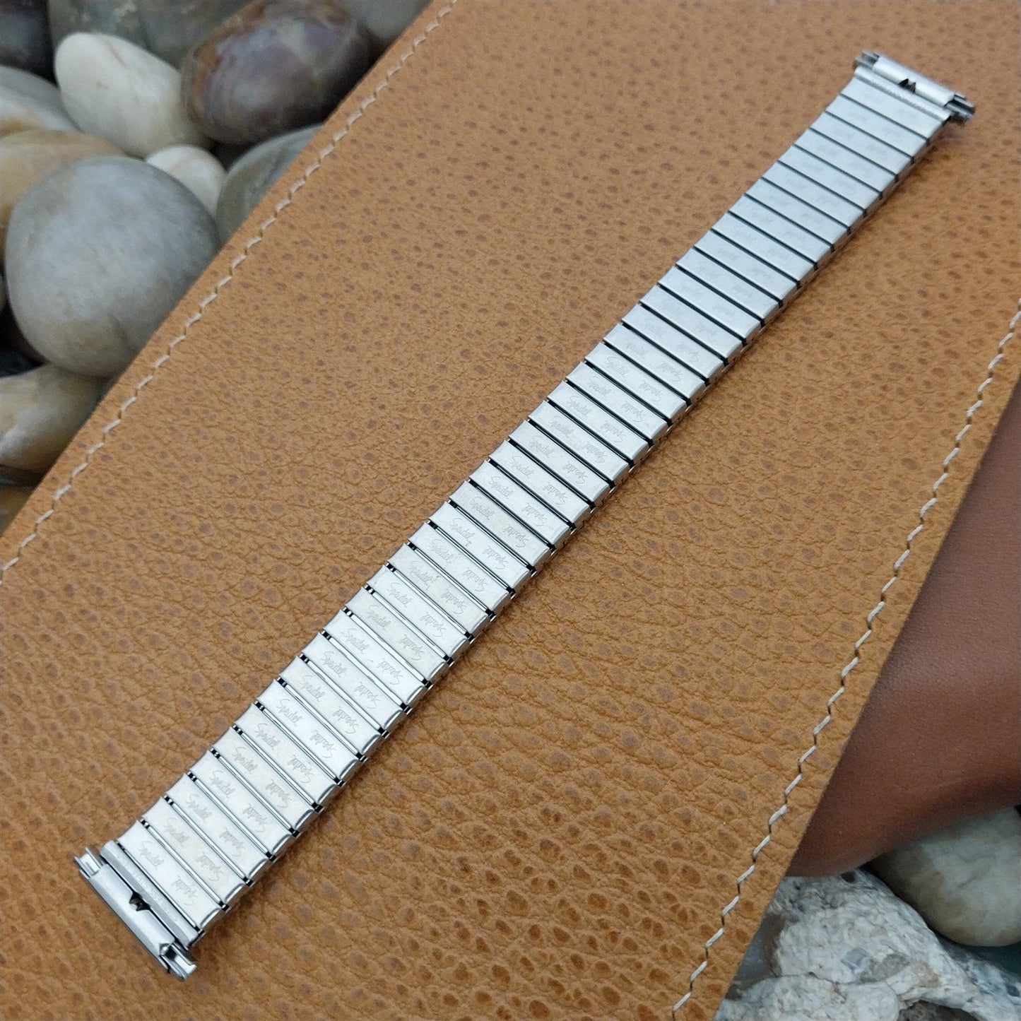 18mm 19mm 1970s Speidel Fullback Stainless Steel nos Unused Vintage Watch Band