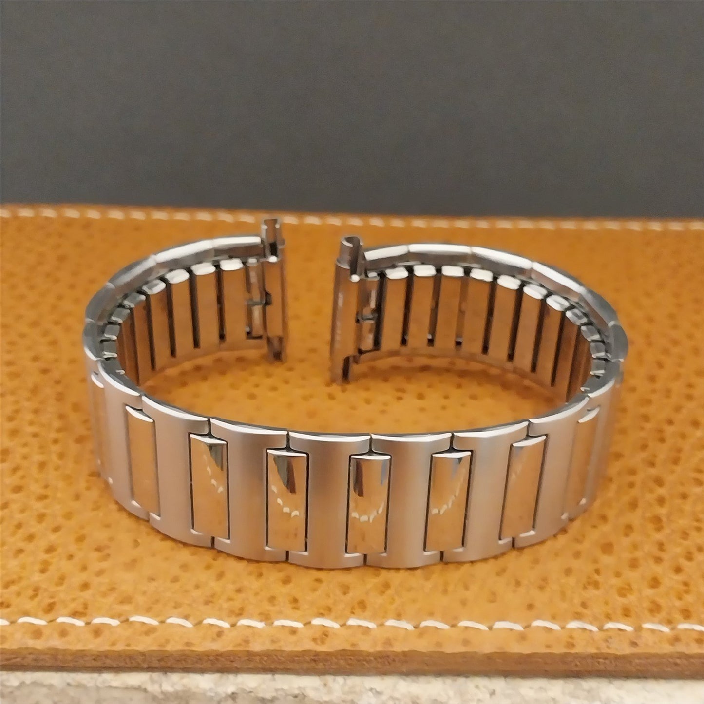 Vintage 22mm 20mm 19mm Stainless Steel Speidel Long Unused nos 1970s Watch Band