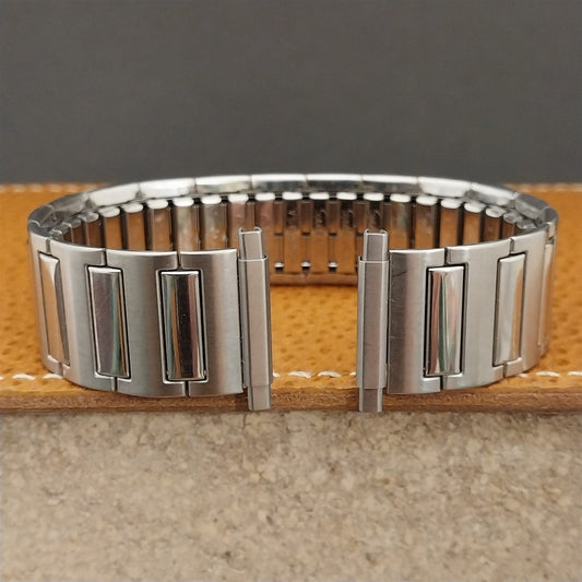 Vintage 22mm 20mm 19mm Stainless Steel Speidel Long Unused nos 1970s Watch Band