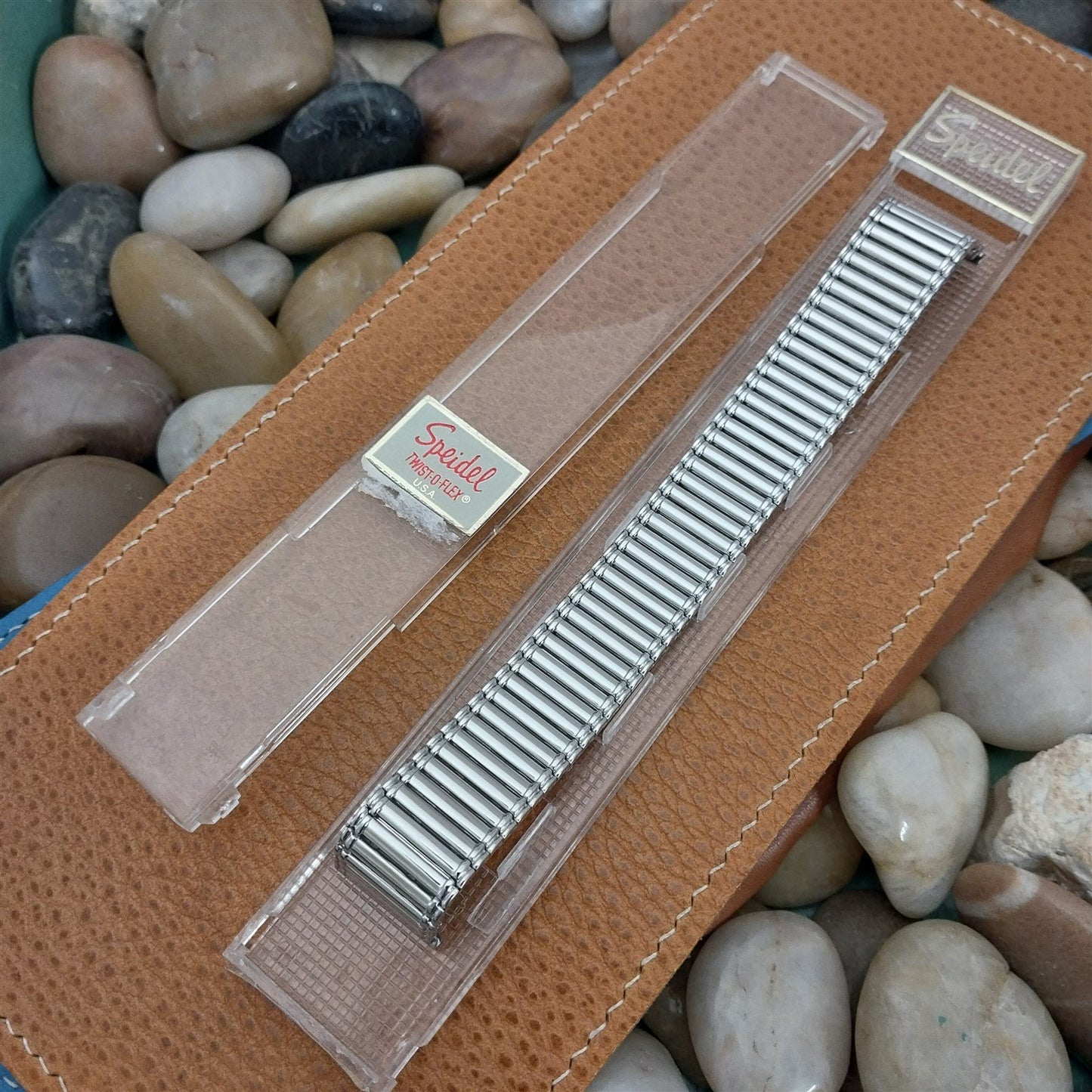 Speidel Thinline 18mm Stainless Steel Euroflex nos Long Vintage Watch Band