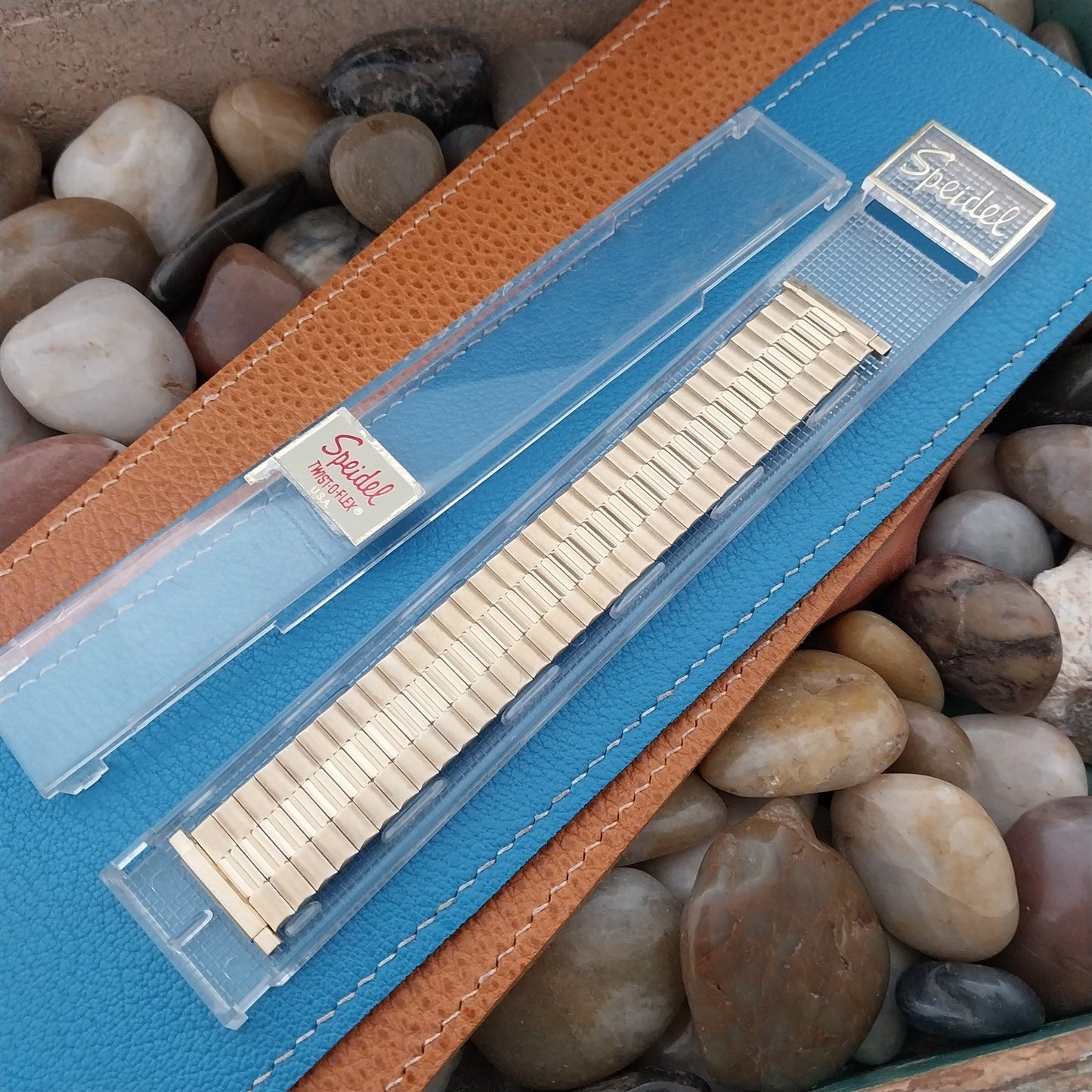 18mm 19mm 20mm Speidel Gold RGP Wide 1970s nos Unused Vintage Watch Band