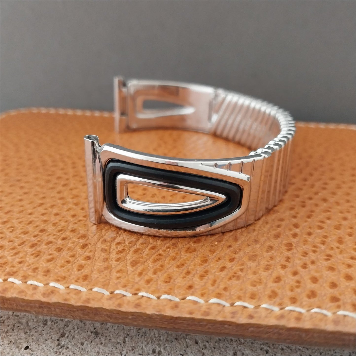 mcm 19mm 18mm 10k White Gold-Filled Speidel American Jet 1959 Vintage Watch Band