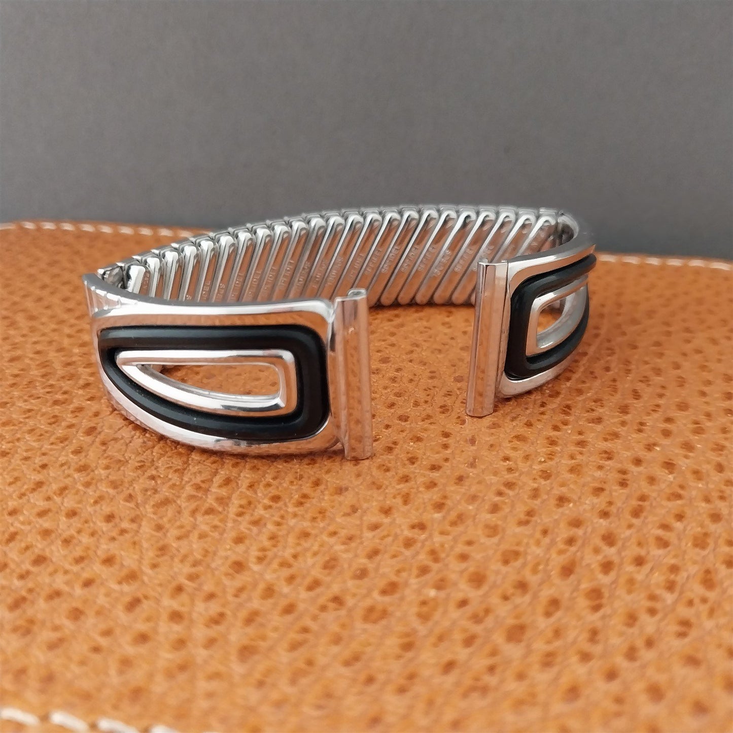 mcm 19mm 18mm 10k White Gold-Filled Speidel American Jet 1959 Vintage Watch Band