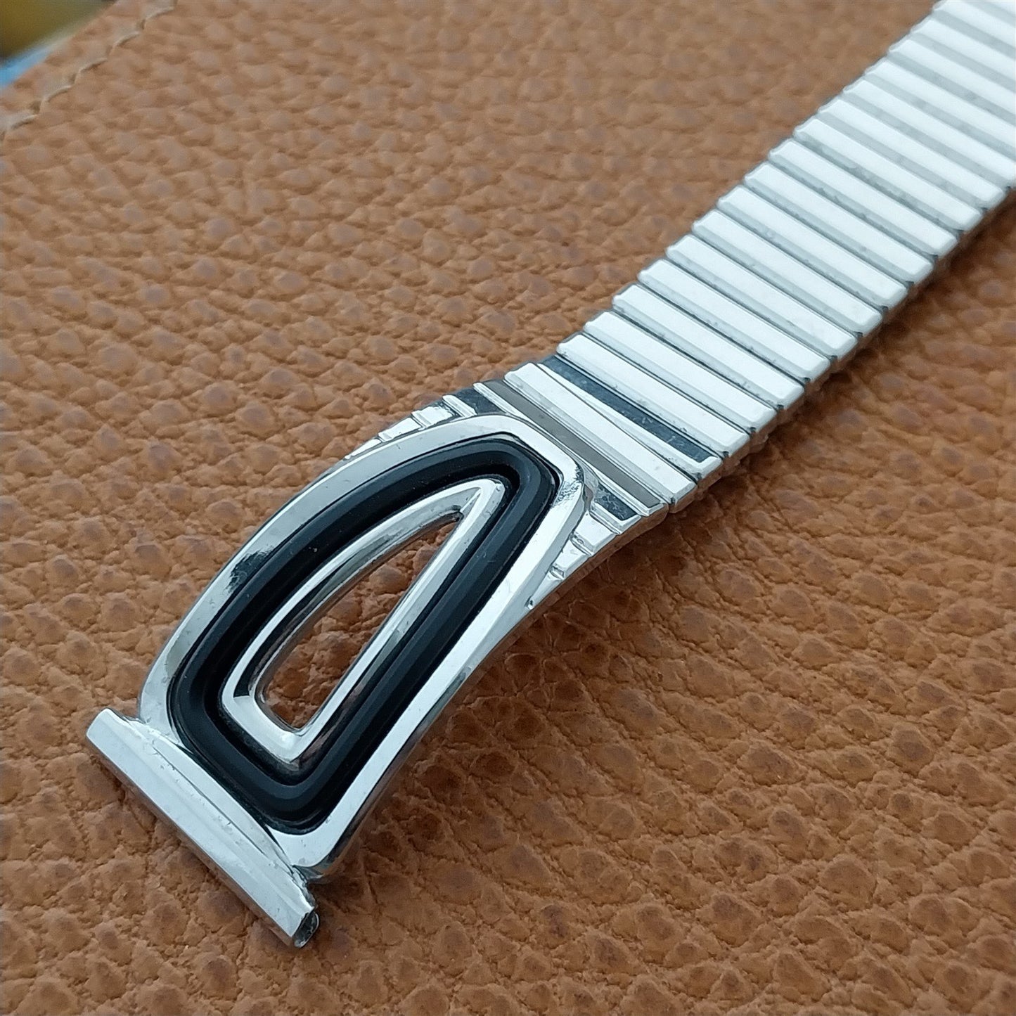 mcm 19mm 18mm 10k White Gold-Filled Speidel American Jet 1959 Vintage Watch Band