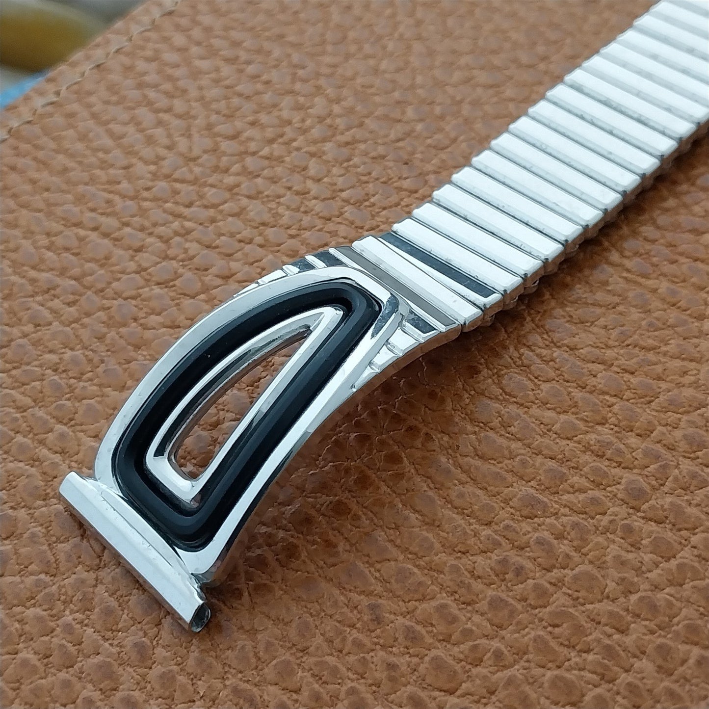 mcm 19mm 18mm 10k White Gold-Filled Speidel American Jet 1959 Vintage Watch Band