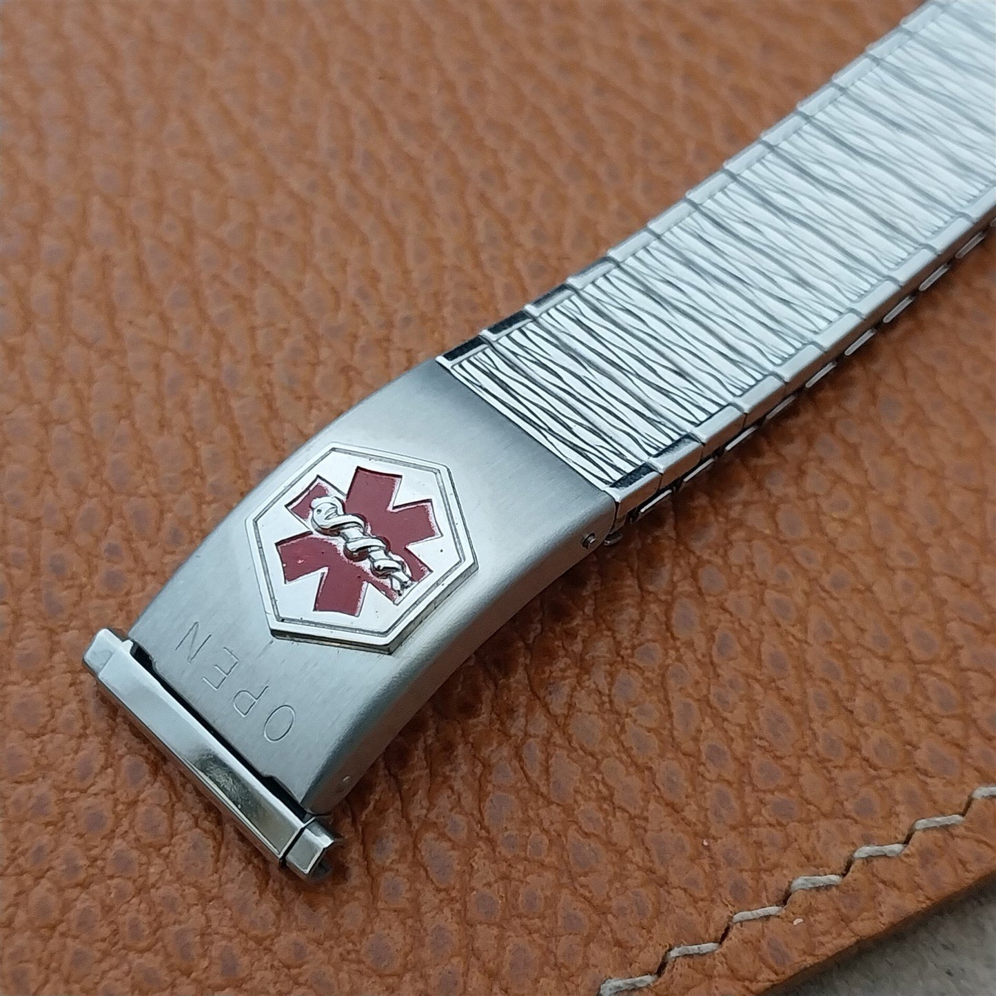 Speidel 19mm 18mm Medilog Stainless Steel Valencia Unused nos Vintage Watch Band