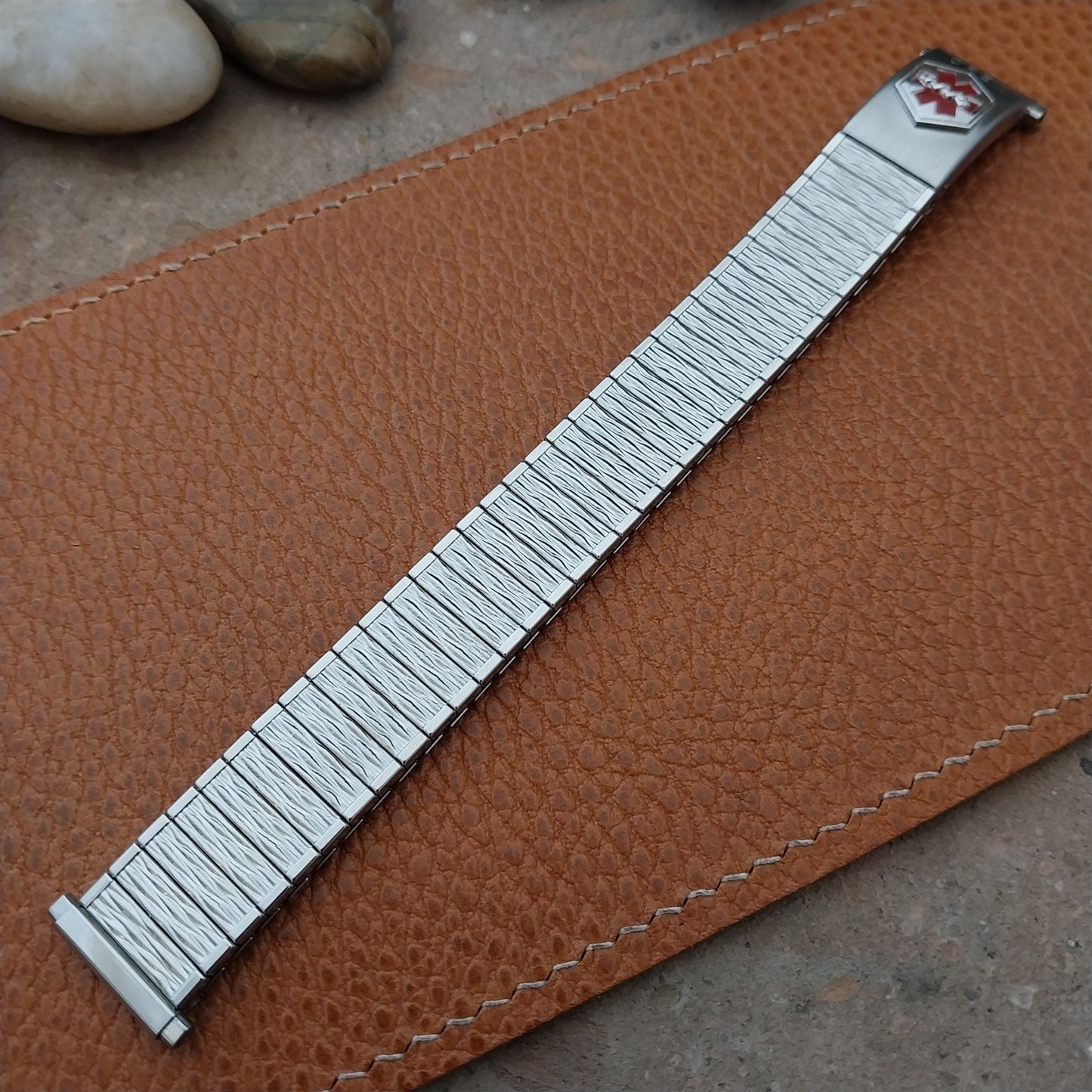 Speidel 19mm 18mm Medilog Stainless Steel Valencia Unused nos Vintage Watch Band