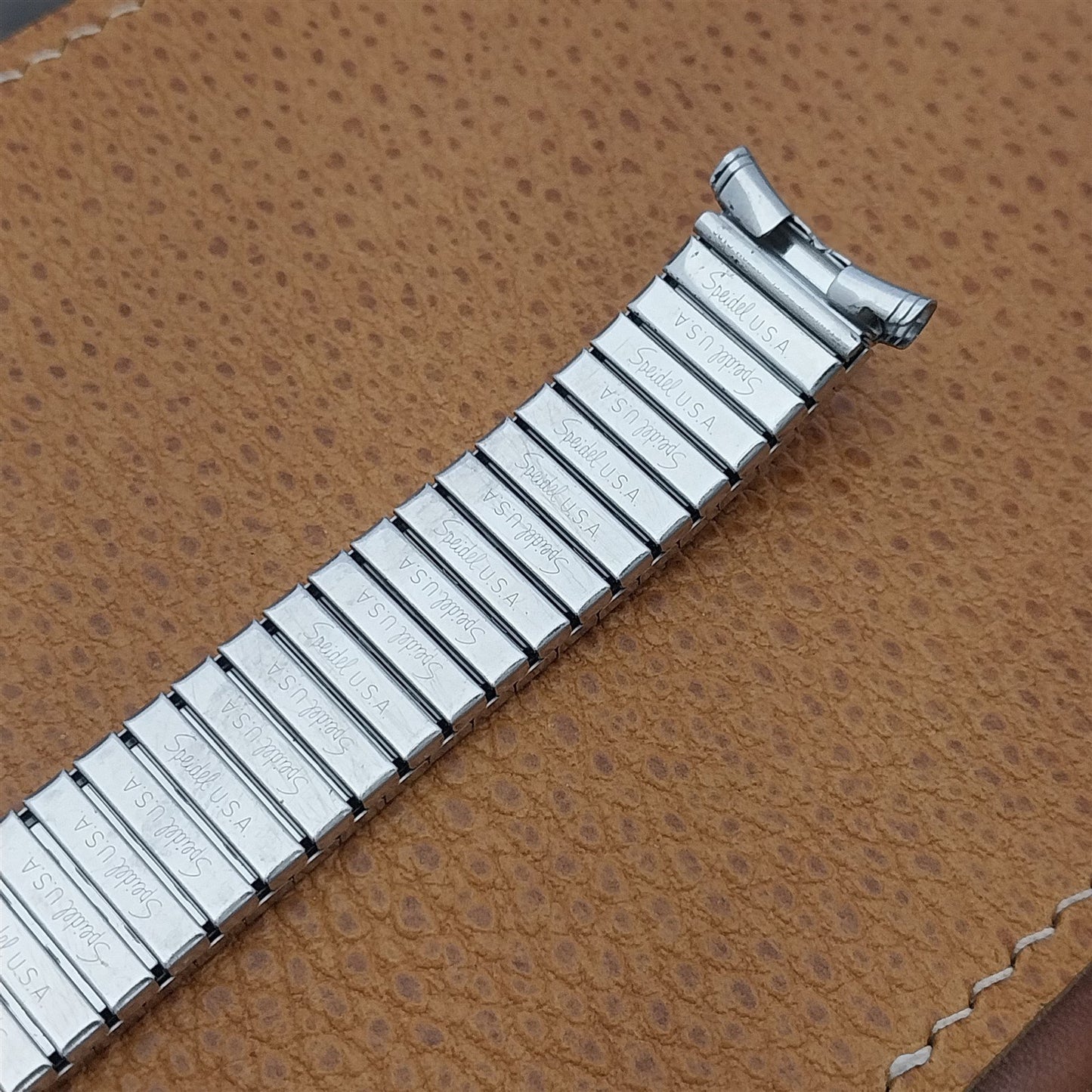 Stainless Steel 19mm 18mm Speidel Castile nos 1970s Vintage Watch Band