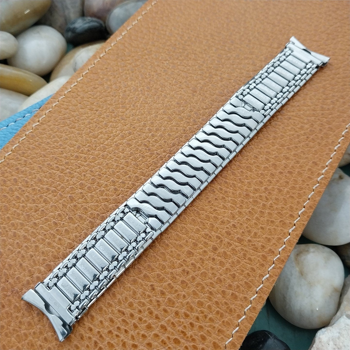 19mm 18mm 17.2mm Stainless Gemex Highlander Unused 1950s Vintage Watch Band