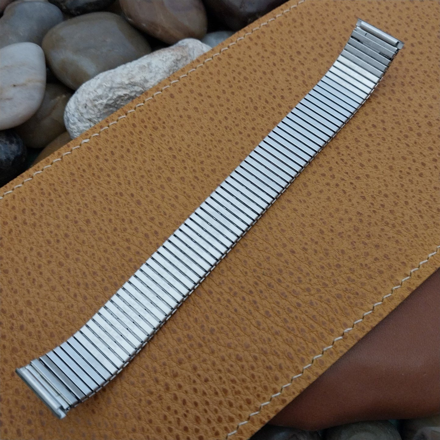 Speidel Thinline 18mm Stainless Steel Thinline nos Long Vintage Watch Band