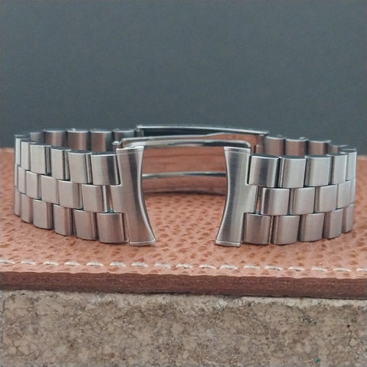 19mm 18mm Bullet Link Stainless Steel Kreisler Stelux Unused Vintage Watch Band