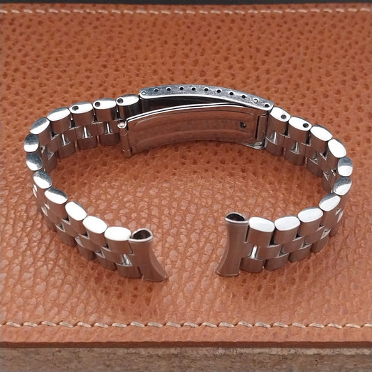 19mm 18mm Bullet Link Stainless Steel Kreisler Stelux Unused Vintage Watch Band