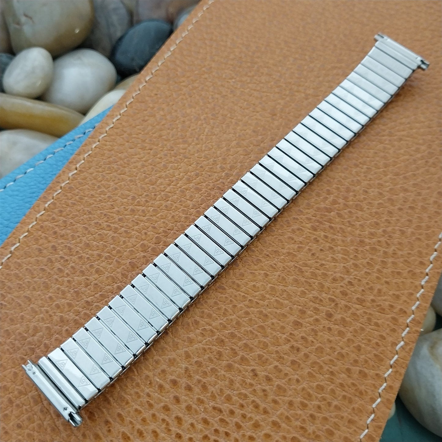 nos JB Champion Japan 1970s 16mm 18mm 19mm Stainless Steel Vintage Watch Band