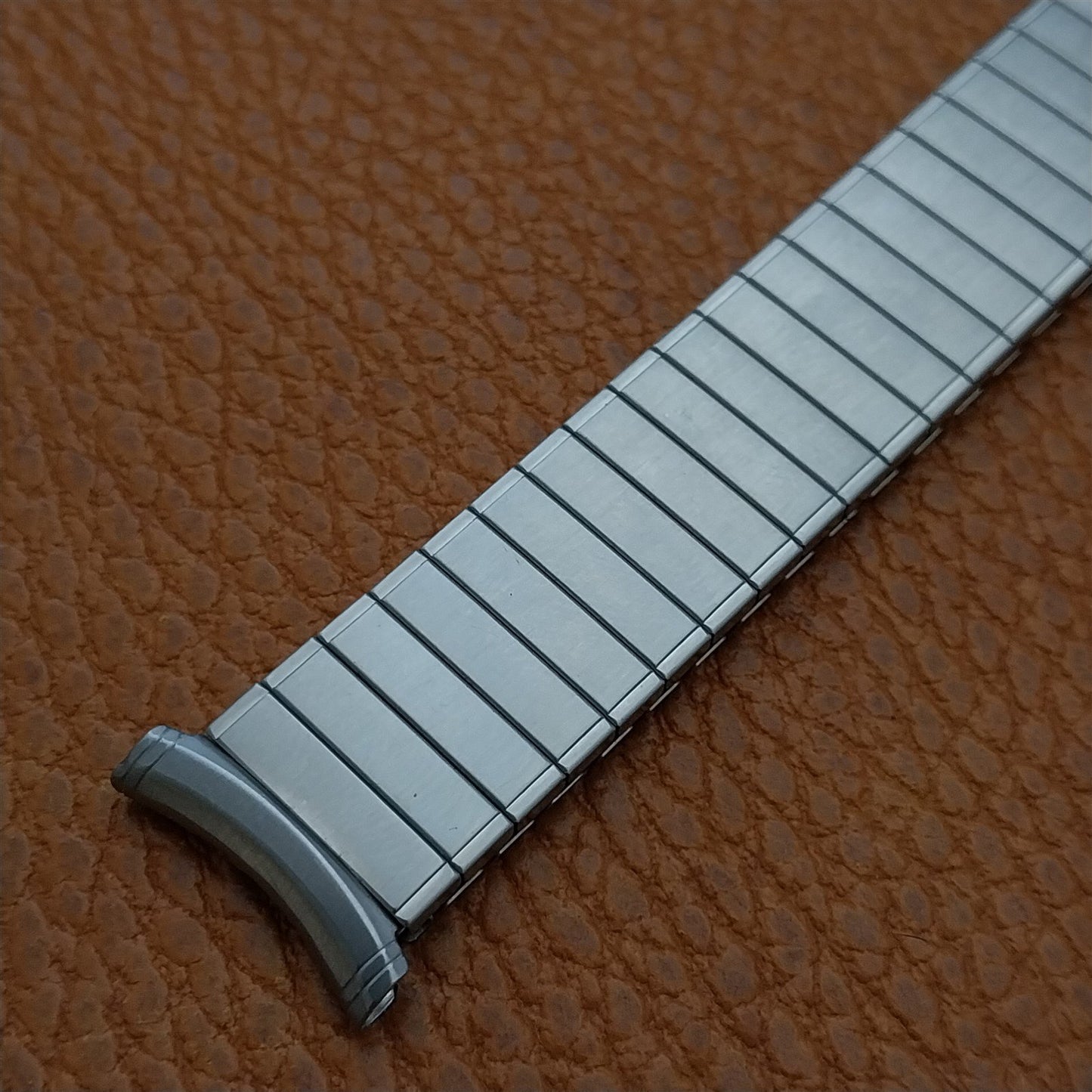 19mm 18mm 16mm Brushed Stainless Steel Speidel Unused 1970s Vintage Watch Band