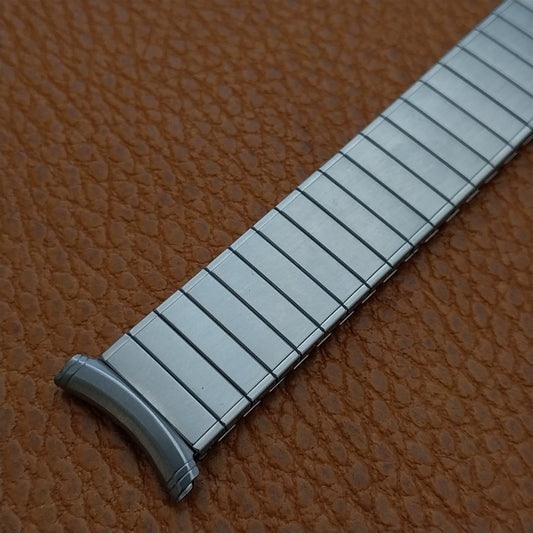 19mm 18mm 16mm Brushed Stainless Steel Speidel Unused 1970s Vintage Watch Band
