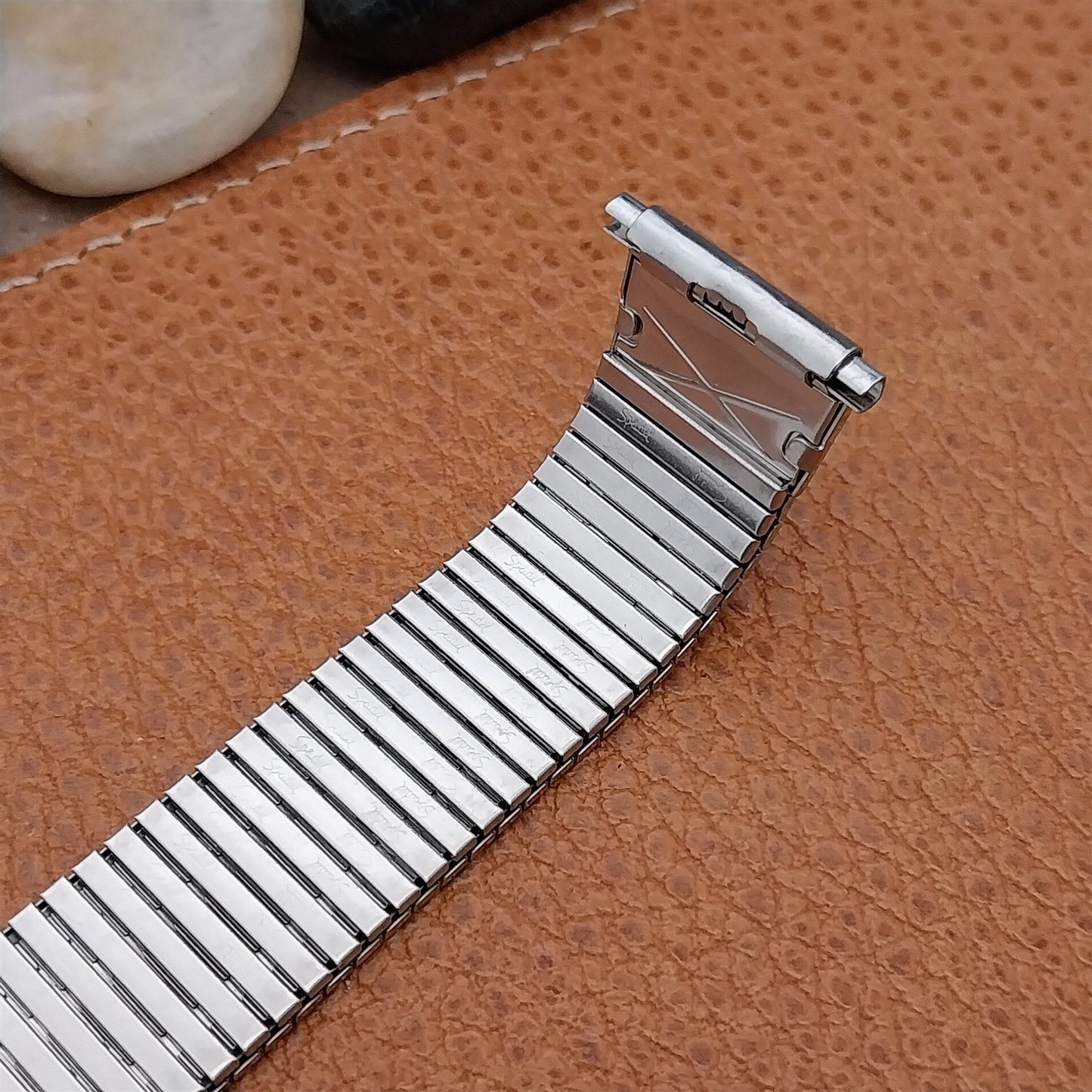 18mm 20mm Stainless Steel Speidel Thinline 70s Flared Unused Vintage Watch Band