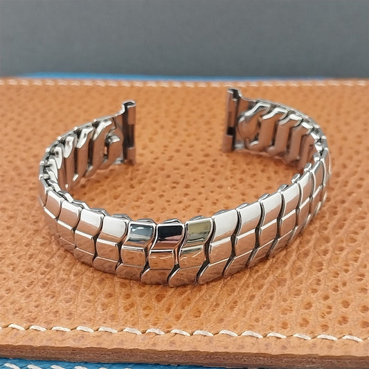 Classic 1950s Speidel Phoenix Stainless Steel 5/8" Unused nos Vintage Watch Band