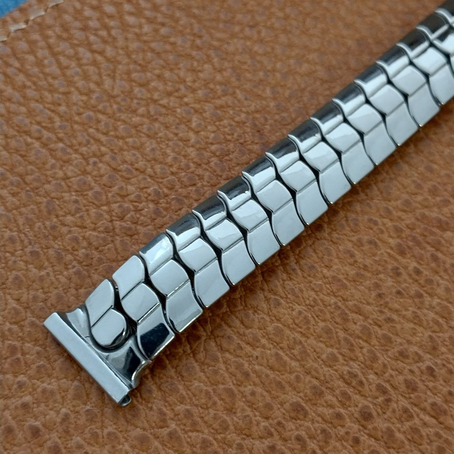Classic 1950s Speidel Phoenix Stainless Steel 5/8" Unused nos Vintage Watch Band