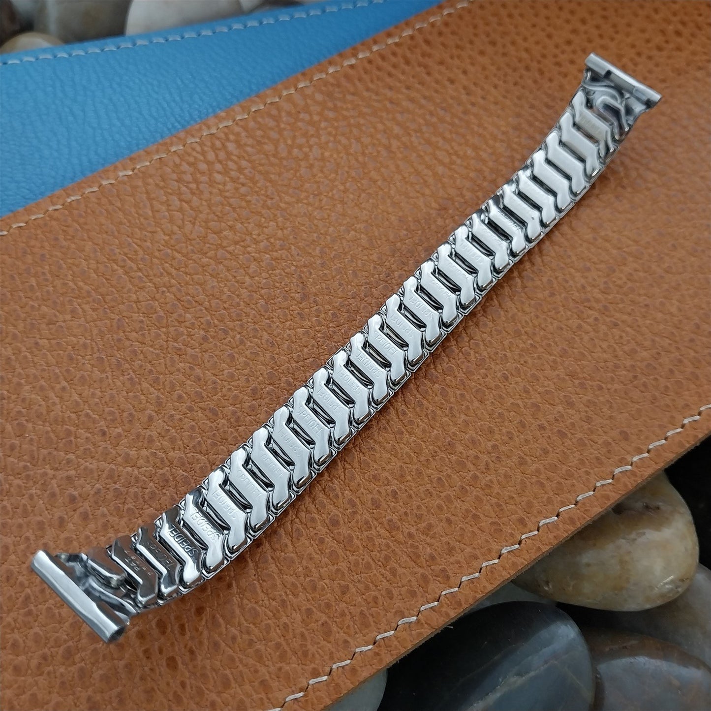 Classic 1950s Speidel Phoenix Stainless Steel 5/8" Unused nos Vintage Watch Band