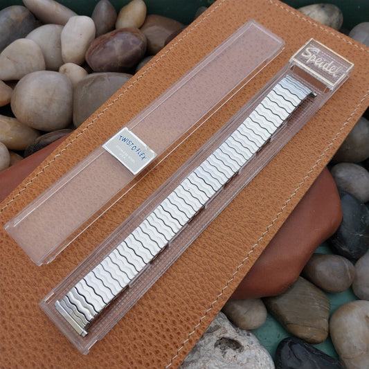 19mm Stainless Steel 1970s USA Speidel Riptide New Old Stock Vintage Watch Band