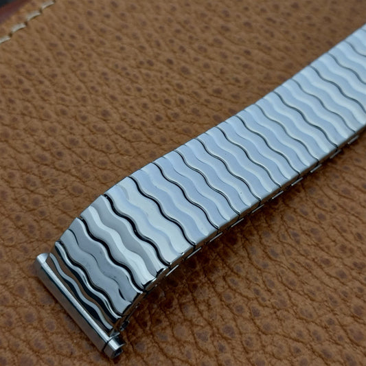 19mm Stainless Steel 1970s USA Speidel Riptide New Old Stock Vintage Watch Band