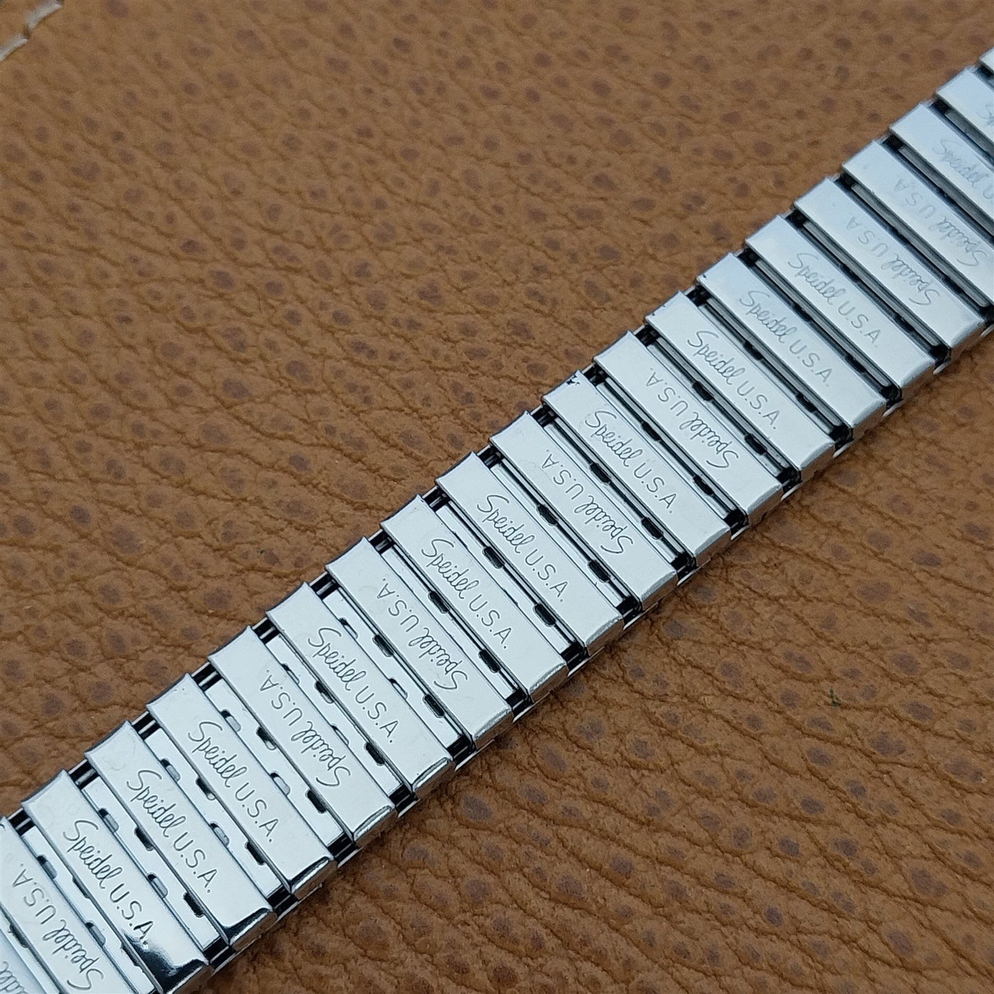 19mm Stainless Steel 1970s USA Speidel Riptide New Old Stock Vintage Watch Band