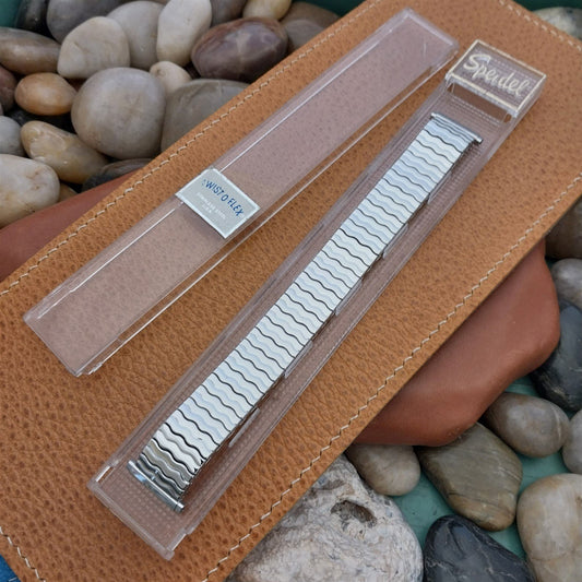 19mm Stainless Steel 1970s USA Speidel Riptide New Old Stock Vintage Watch Band