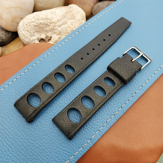 18mm Skindiver Rally Oval Big Hole Dive Strap Unused 1960s Vintage Watch Strap