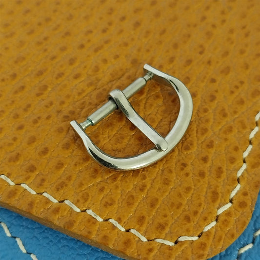 1950s Vintage Silver-Tone 5/8" 16mm nos Unused Classic Watch Band Buckle