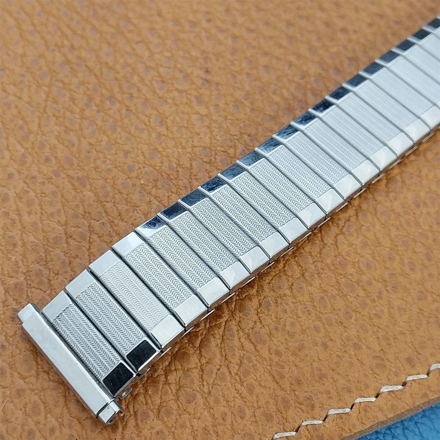 1970s nos Speidel Aquarius Dexter Stainless Steel Long Unused Vintage Watch Band