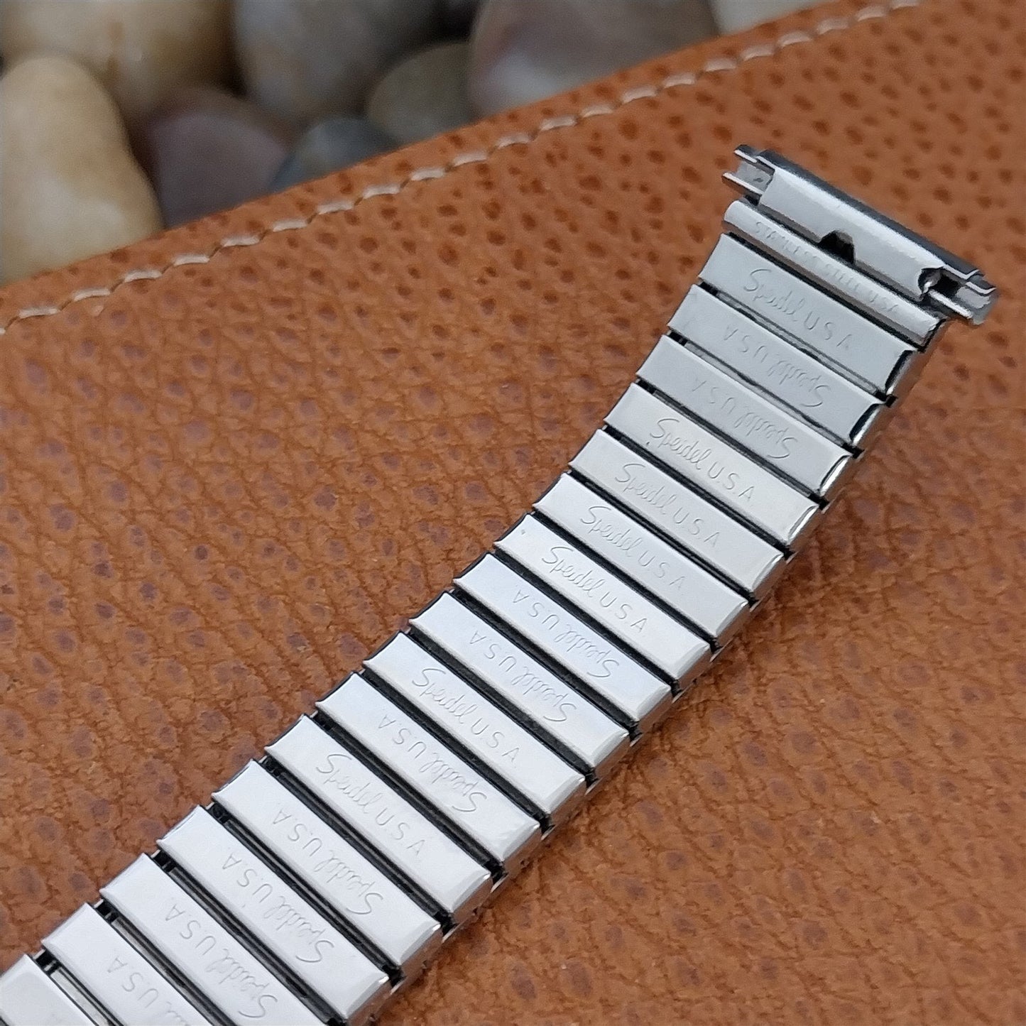 1970s nos Speidel Aquarius Dexter Stainless Steel Long Unused Vintage Watch Band